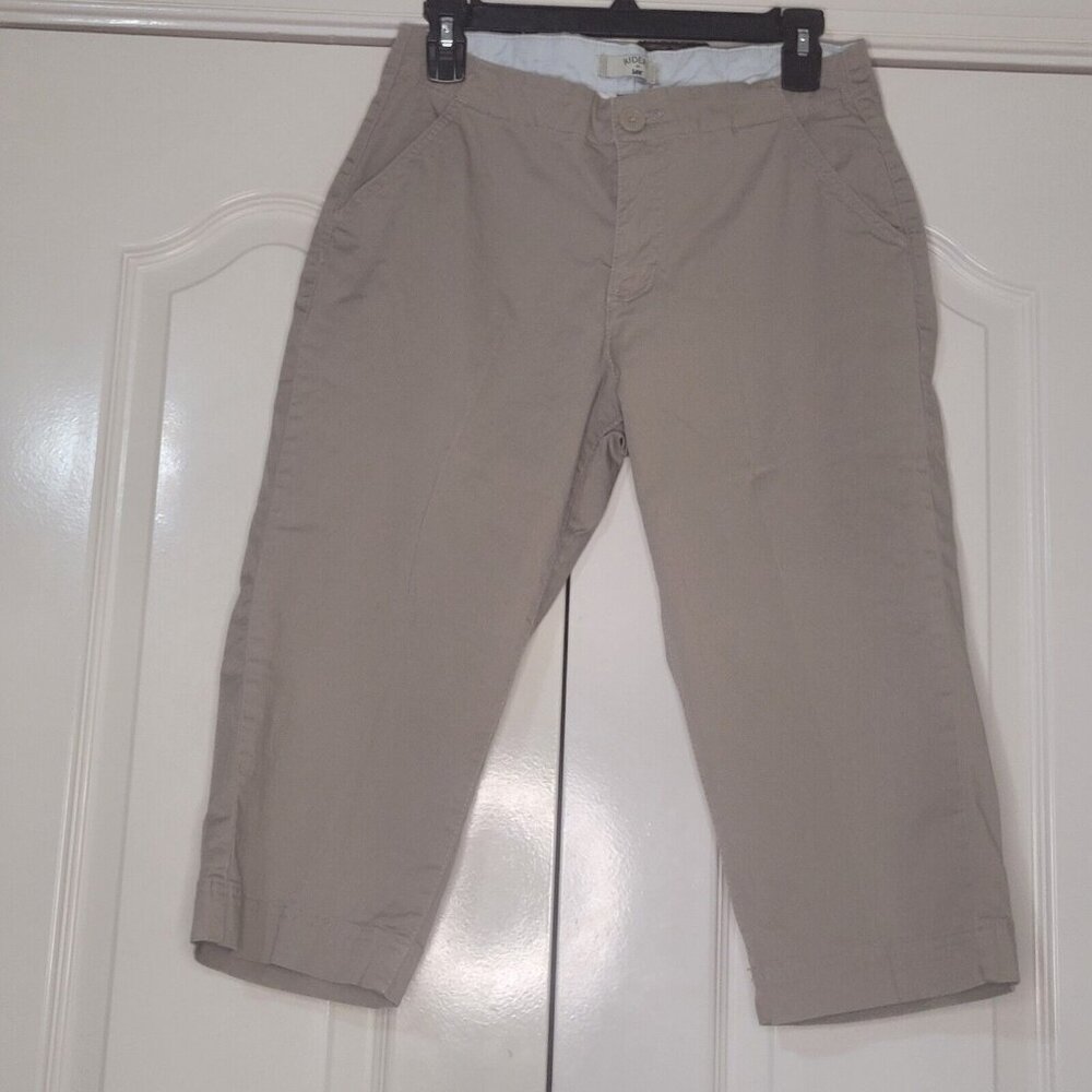 Riders By Lee  Khaki  Pants Cropped Length Chino Casual Size‎ 10